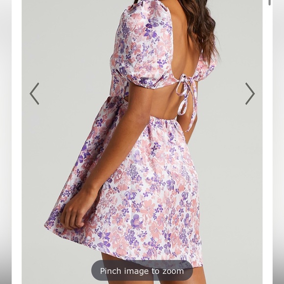 SHOWPO NICOLETTE DRESS IN MULTI FLORAL - Picture 3 of 4